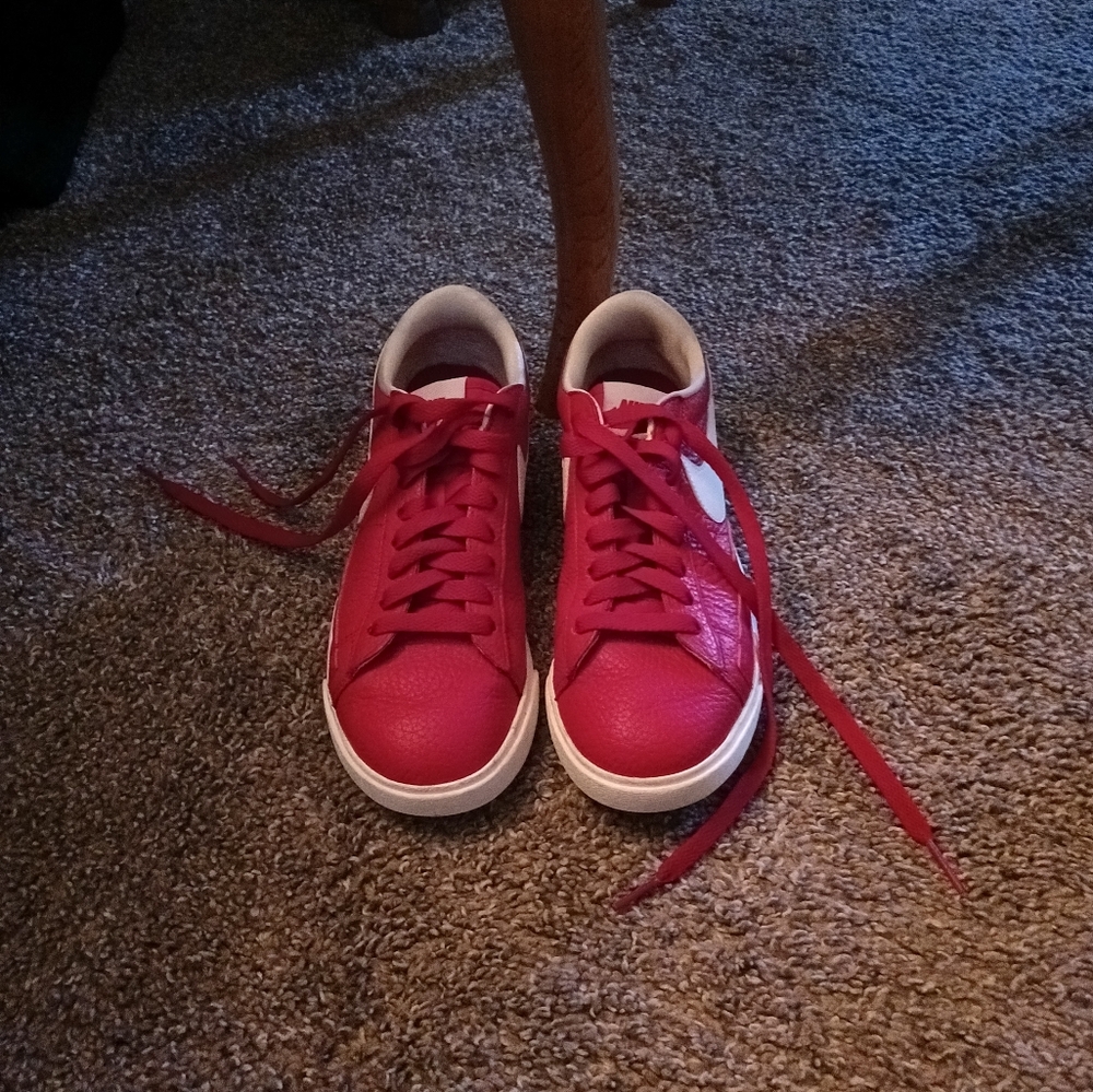 Red Nike, size 7